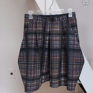 Cos balloon skirt black brown size 6 perfect!